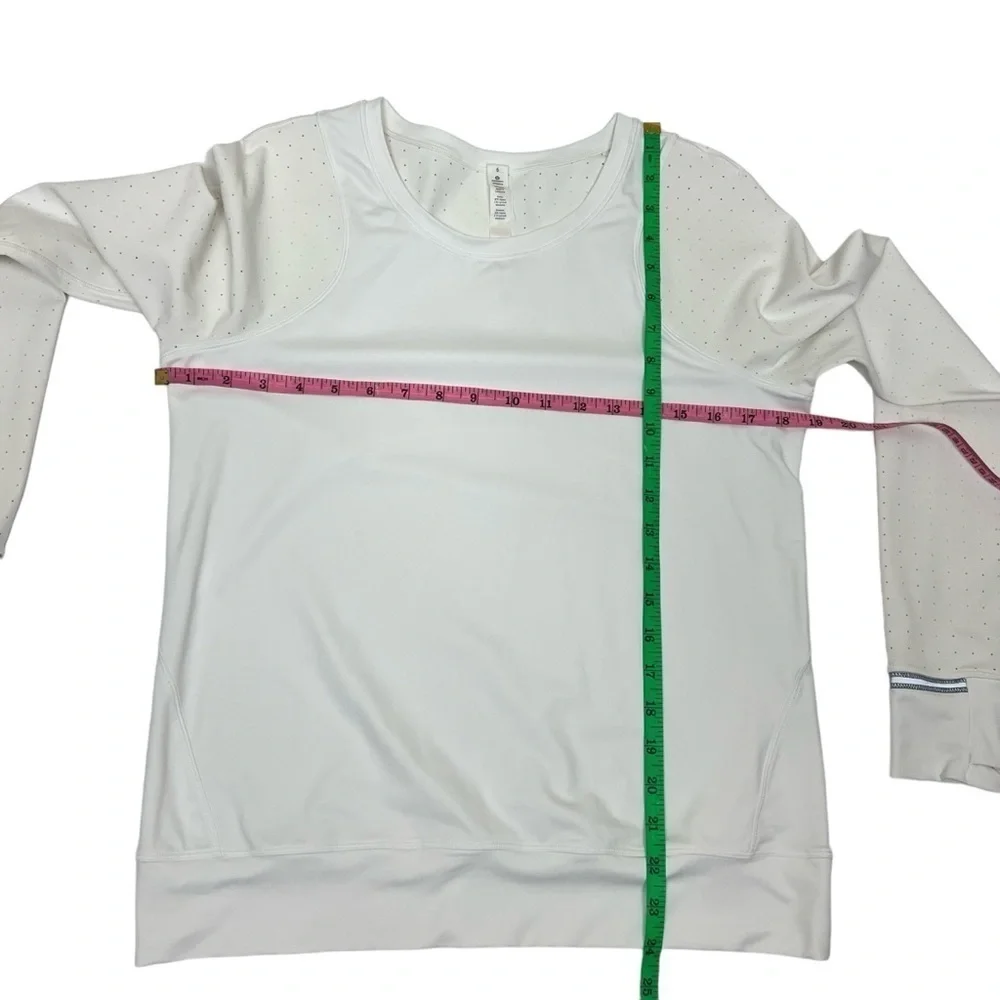 Lululemon Mind Over Miles Long Sleeve White 6